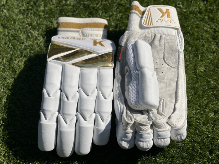 KINGS CRICKET BATTING GLOVES (WHITE) - Image 4